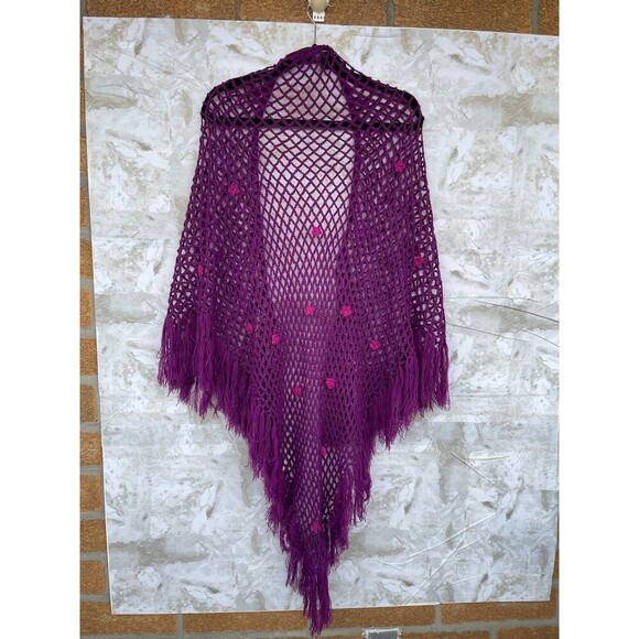 Vintage y2k Betsey Johnson
Purple Triangle Knit / Crochet Scarf / Shawl - Picture 3 of 6